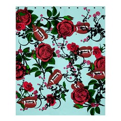 Light Blue Rose Vampire Shower Curtain 60  x 72  (Medium) 