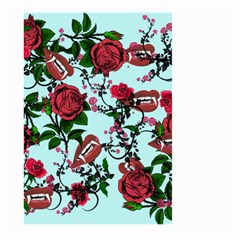 Light Blue Rose Vampire Large Garden Flag (Two Sides)