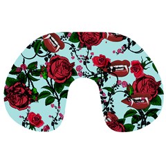 Light Blue Rose Vampire Travel Neck Pillows