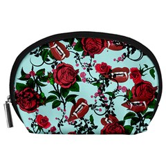 Light Blue Rose Vampire Accessory Pouch (Large)