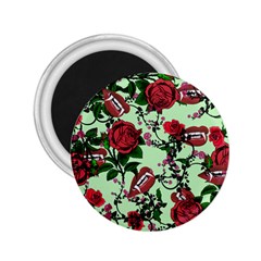 Green Rose Vampire 2 25  Magnets by snowwhitegirl