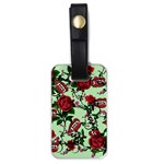 Green Rose Vampire Luggage Tags (One Side)  Front