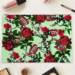 Green Rose Vampire Cosmetic Bag (xxl) by snowwhitegirl