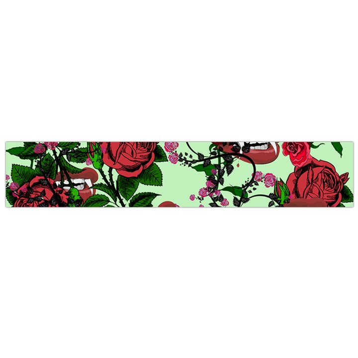 Green Rose Vampire Large Flano Scarf 