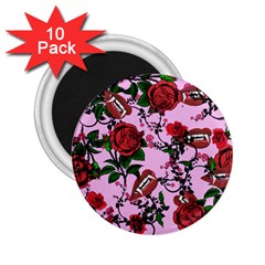 Pink Rose Vampire 2.25  Magnets (10 pack) 