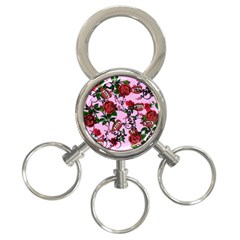 Pink Rose Vampire 3-ring Key Chains by snowwhitegirl