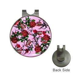 Pink Rose Vampire Hat Clips with Golf Markers