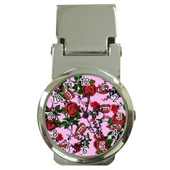 Pink Rose Vampire Money Clip Watches