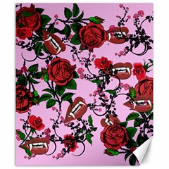 Pink Rose Vampire Canvas 20  x 24  