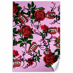 Pink Rose Vampire Canvas 24  x 36 