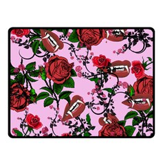 Pink Rose Vampire Fleece Blanket (Small)