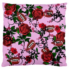 Pink Rose Vampire Large Cushion Case (One Side)