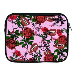 Pink Rose Vampire Apple Ipad 2/3/4 Zipper Cases by snowwhitegirl