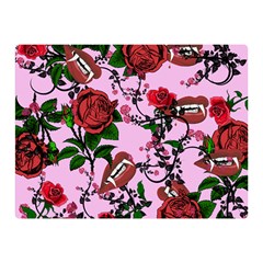 Pink Rose Vampire Double Sided Flano Blanket (Mini) 