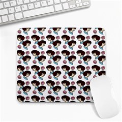 Redhead Girl Pattern Large Mousepads by snowwhitegirl