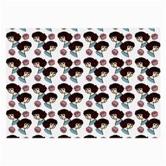 Redhead Girl Pattern Large Glasses Cloth