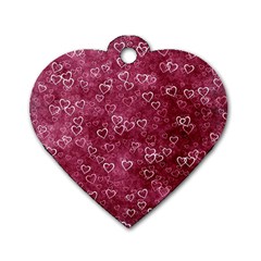 Heart Pattern Dog Tag Heart (two Sides) by snowwhitegirl