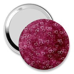 Heart Pattern 3  Handbag Mirrors by snowwhitegirl