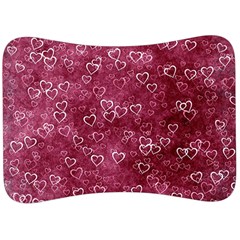 Heart Pattern Velour Seat Head Rest Cushion by snowwhitegirl