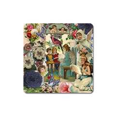 Angel Collage Square Magnet by snowwhitegirl