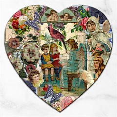 Angel Collage Jigsaw Puzzle (heart) by snowwhitegirl