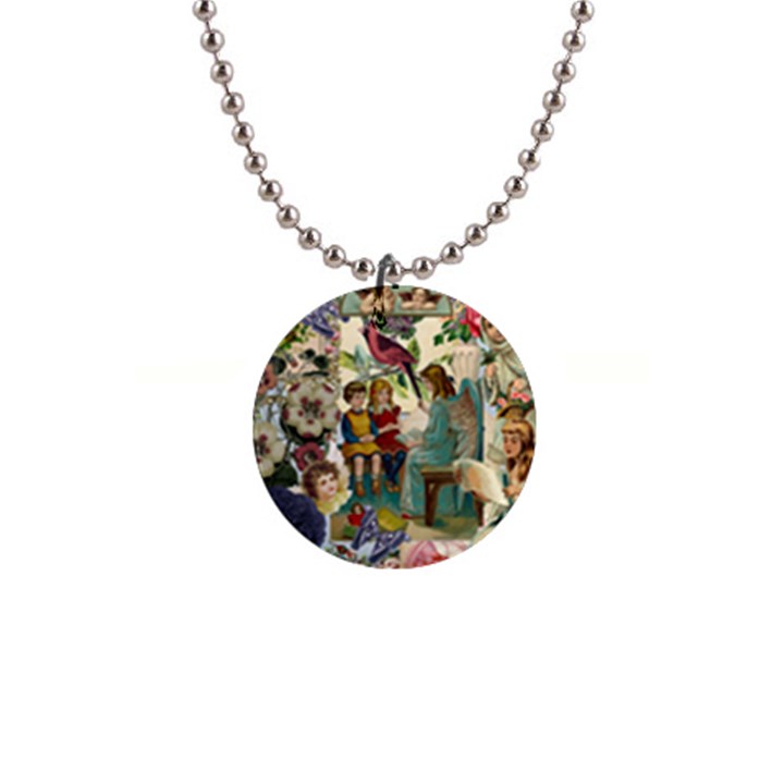 Angel Collage Button Necklaces