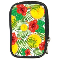 Orange Tropics Compact Camera Leather Case by snowwhitegirl