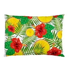 Orange Tropics Pillow Case (two Sides) by snowwhitegirl