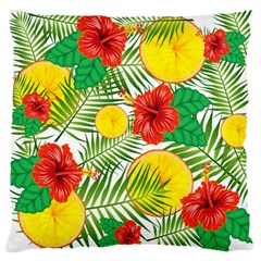 Orange Tropics Standard Flano Cushion Case (one Side)