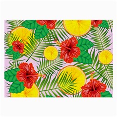 Orange Tropics Pink Large Glasses Cloth