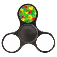 Orange Tropics Green Finger Spinner