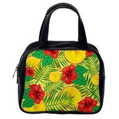 Orange Tropics Yellow Classic Handbag (one Side) by snowwhitegirl