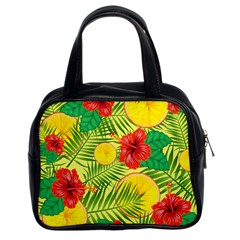 Orange Tropics Yellow Classic Handbag (two Sides) by snowwhitegirl