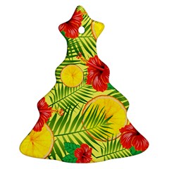 Orange Tropics Yellow Ornament (christmas Tree) 