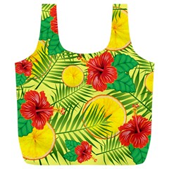 Orange Tropics Yellow Full Print Recycle Bag (xl) by snowwhitegirl