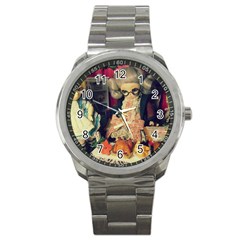 Happy Holidays Sport Metal Watch