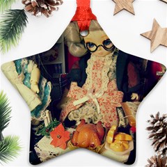 Happy Holidays Star Ornament (Two Sides)