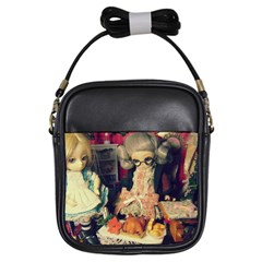 Happy Holidays Girls Sling Bag