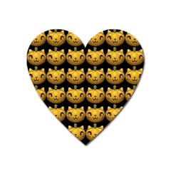 Cat Pumpkin Heart Magnet by snowwhitegirl