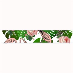 Flamingo Floral White Small Bar Mats