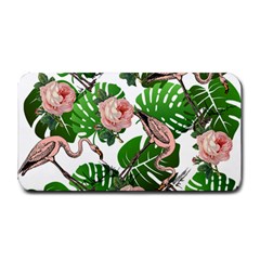 Flamingo Floral White Medium Bar Mats by snowwhitegirl