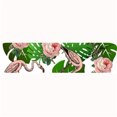 Flamingo Floral White Large Bar Mats by snowwhitegirl