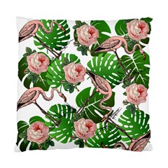 Flamingo Floral White Standard Cushion Case (Two Sides)