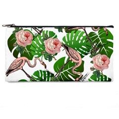 Flamingo Floral White Pencil Cases