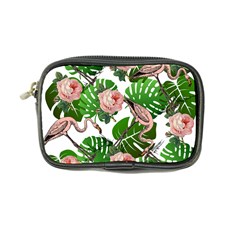 Flamingo Floral White Coin Purse