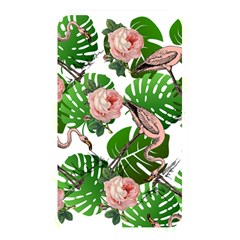 Flamingo Floral White Memory Card Reader (Rectangular)