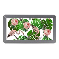 Flamingo Floral White Memory Card Reader (Mini)