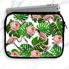 Flamingo Floral White Apple Ipad 2/3/4 Zipper Cases by snowwhitegirl