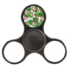 Flamingo Floral White Finger Spinner by snowwhitegirl