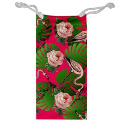 Flamingo Floral Pink Jewelry Bag